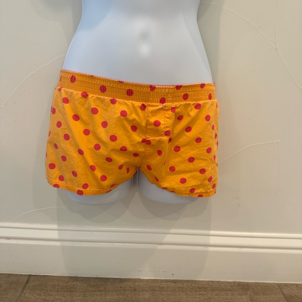 Xhilaration Orange Polka Dot Shorts - Small